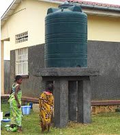 Collection of rainwater in the villages Nsumba and Sele, Democratic ...